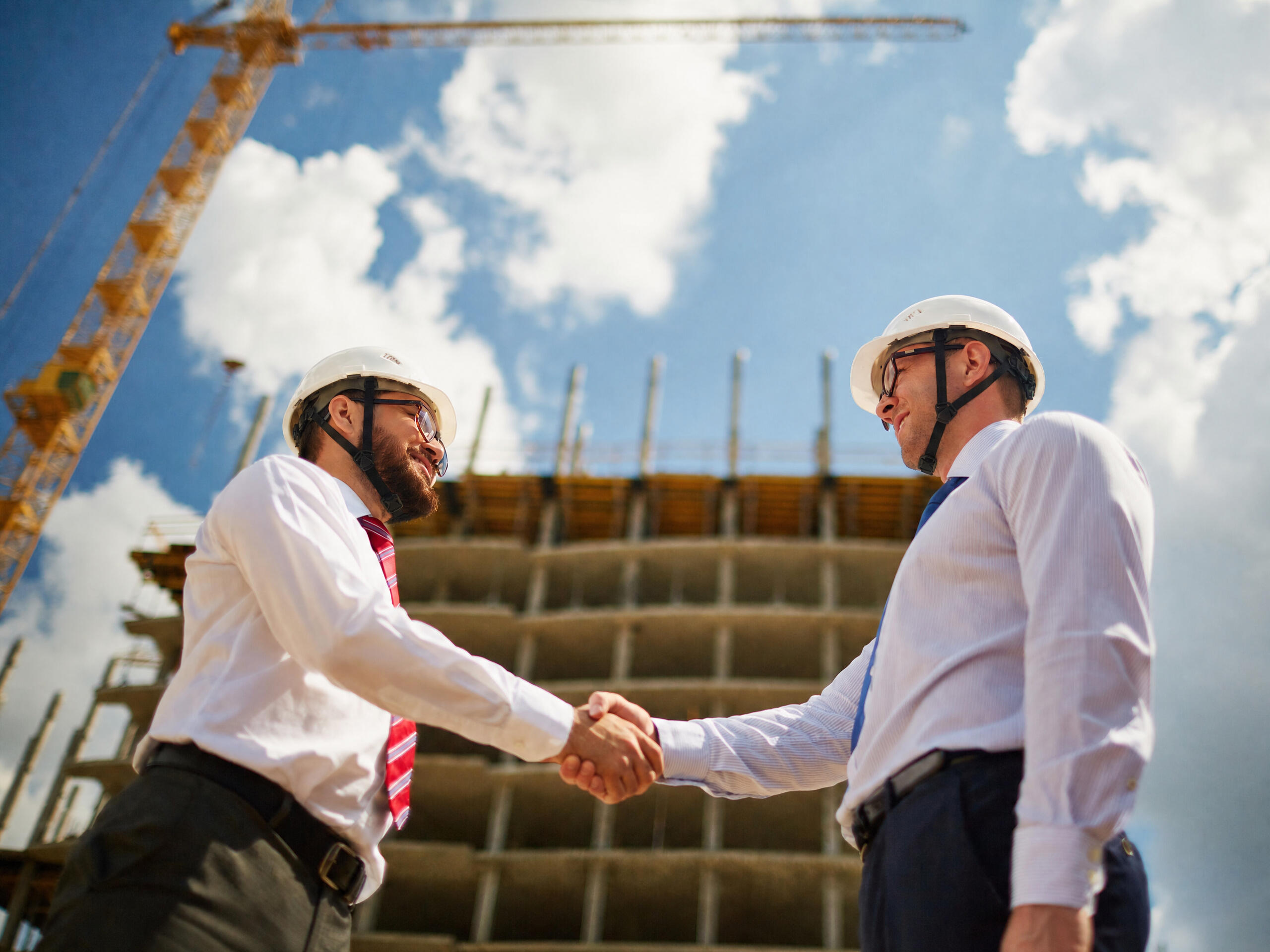 Two people shaking hands